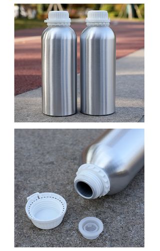 生产厂家 1000ml抛光铝瓶 分装瓶 金属容器 1l铝瓶 精油铝瓶 铝罐